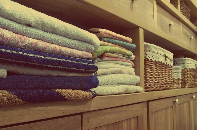vyskládané ručníky